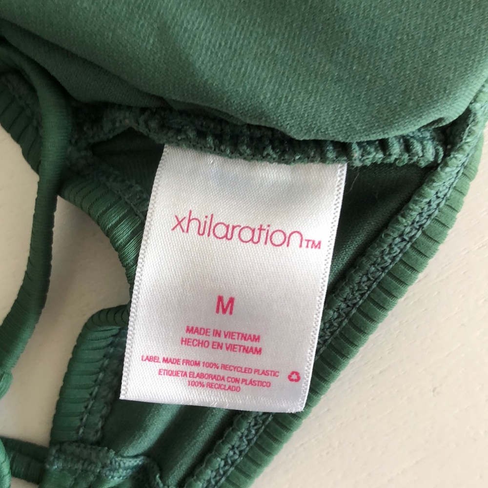 Green Rib Bikini Top - Picture 3 of 3